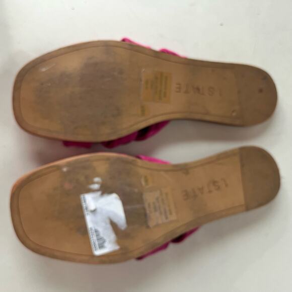 1.State Suede Knoted Slide Womens Sandals Sz 8.5M Boho Strappy Coastal Minimal - Picture 8 of 11